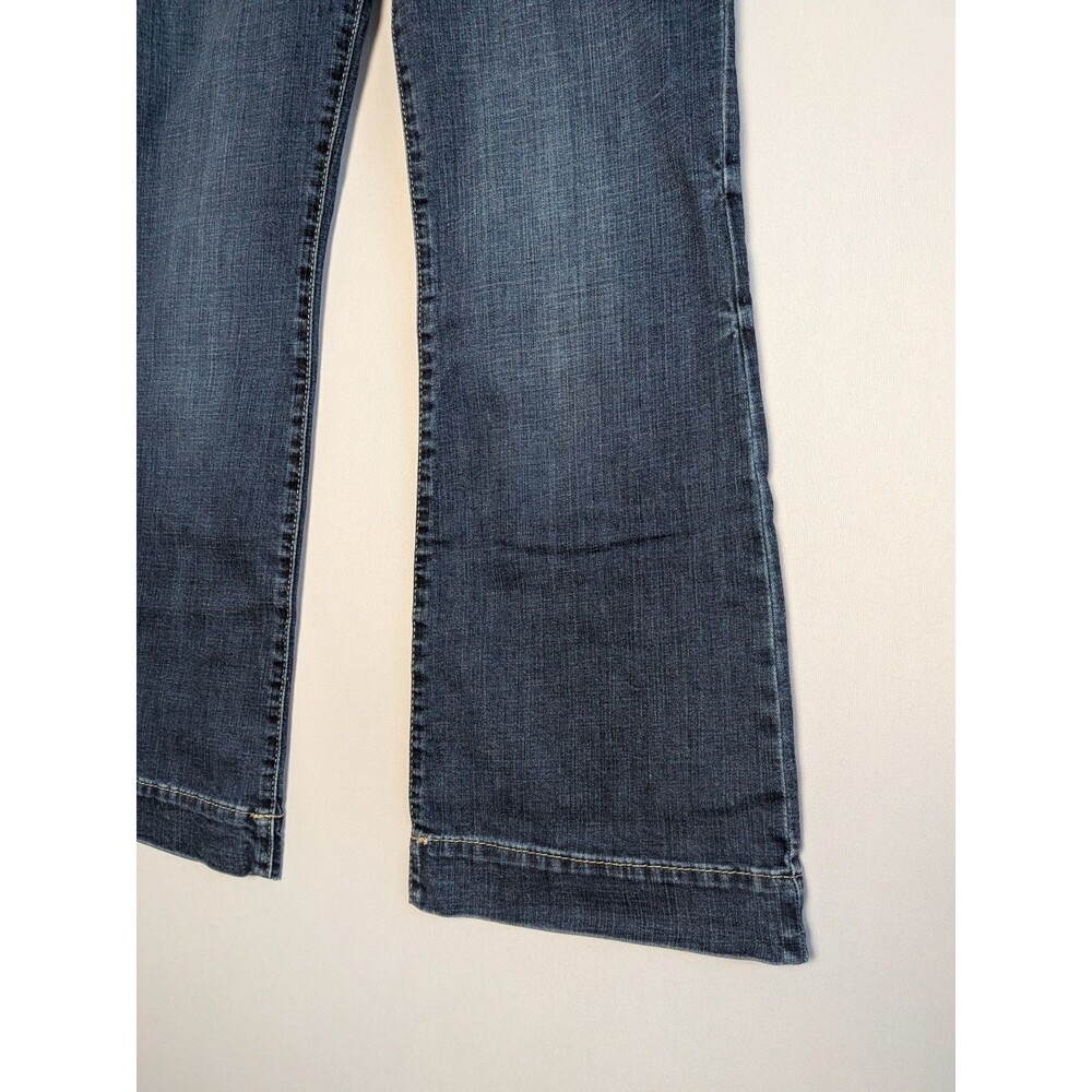 Wrangler Wide Leg Flare Jeans Womens Size 7 Cowgirl Rodeo Hippie Denim Pant - Picture 2 of 16